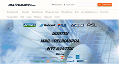 Desktop Screenshot of mailapelikauppa.com